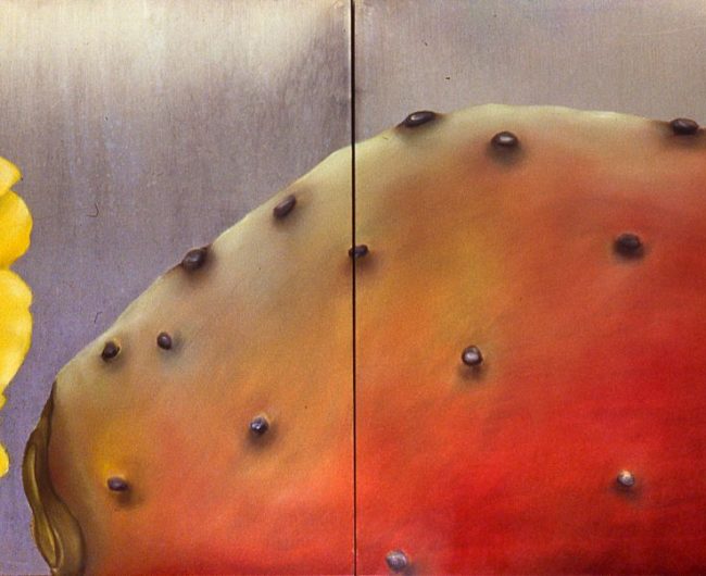 Oil on metal sheet_1997_60x200cm_private collection